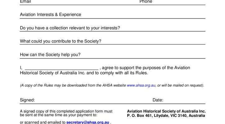 ahsa_appform_2019 – Aviation Historical Society of Australia