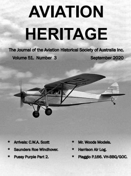 Cover image: Aviation Heritage Vol 51 No 3
